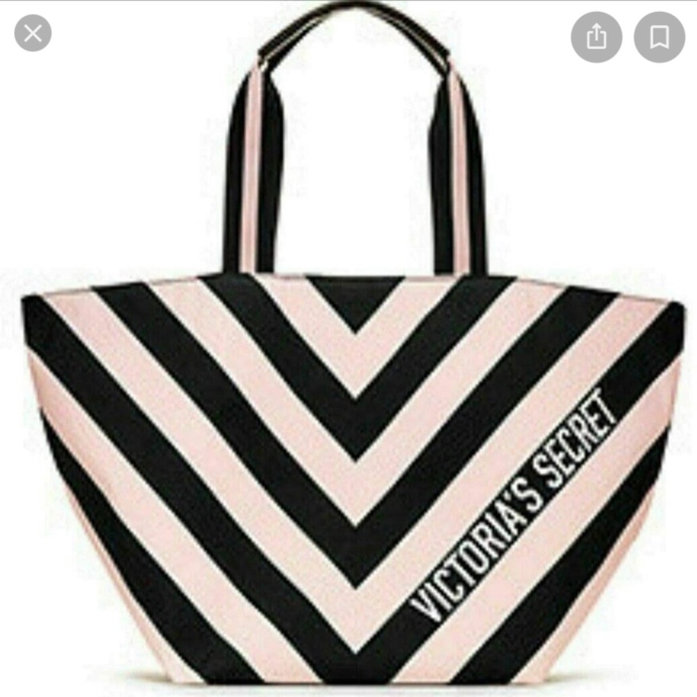 Victoria’s Secret huge tote travel bag v stripes